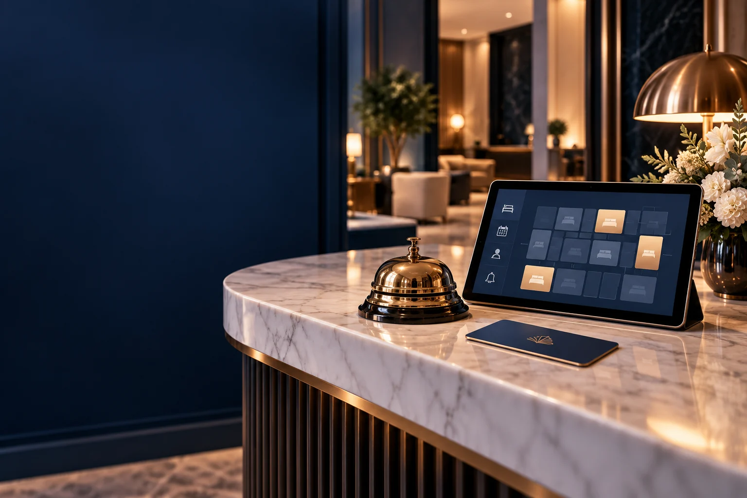 Original Hotel management software editorial concept