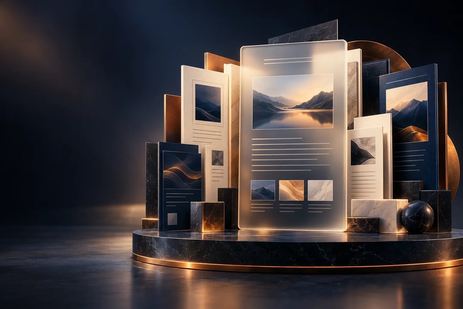 Original Content management editorial artwork