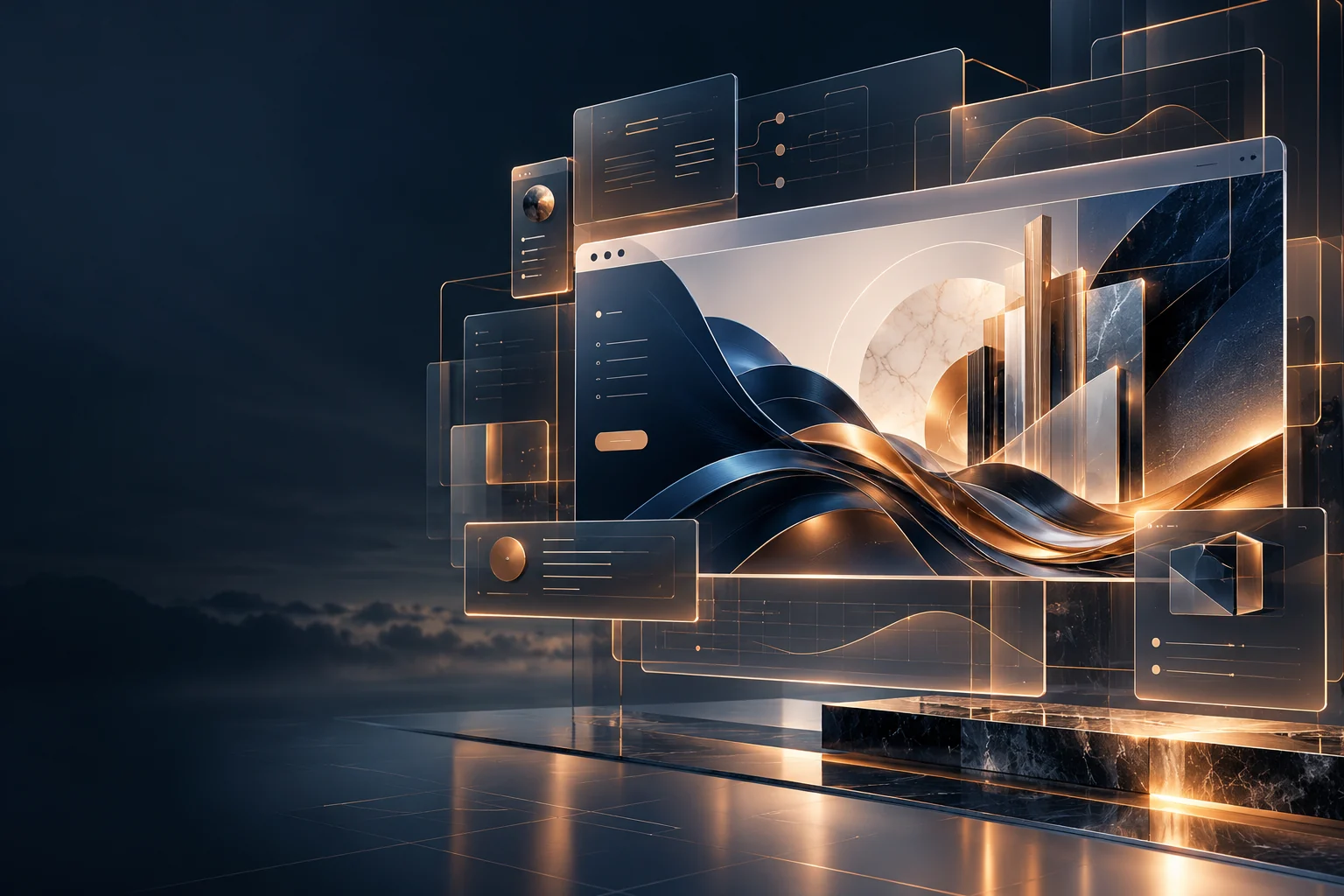 Original Websites & web applications editorial artwork